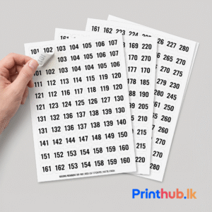 Seating Number Printing